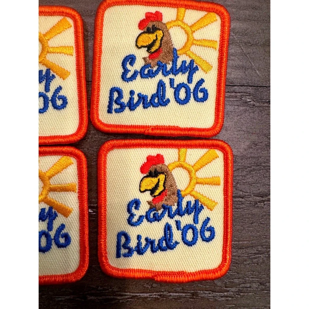 Vintage Girl Scouts Early Bird '06 Event Patch Lot of 4 GSSJC Collectible